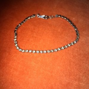Diamond (faux) tennis bracelet